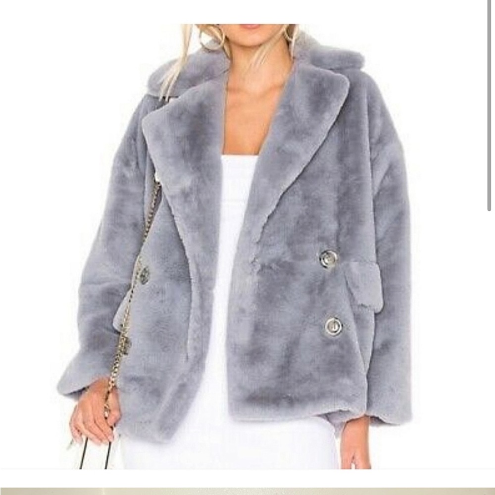 Free People Kate Faux Fur Coat Size Small
